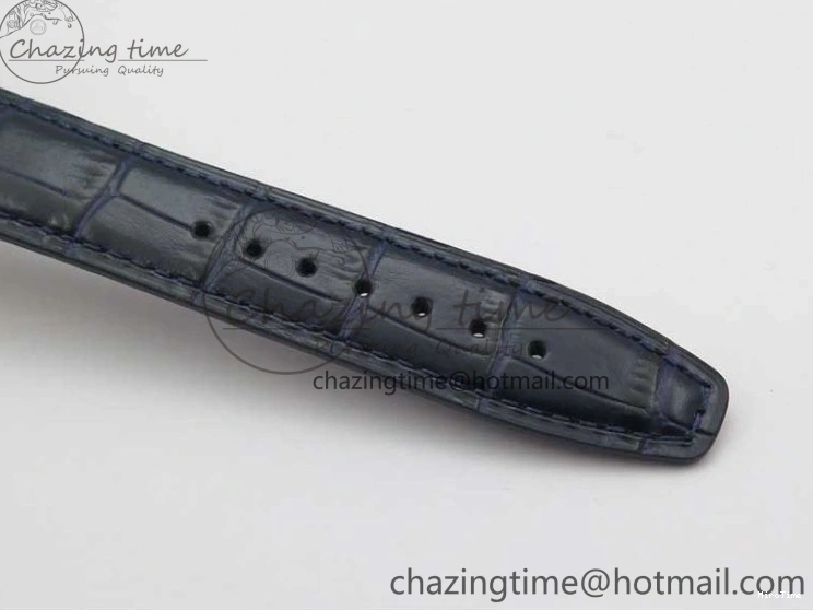 MIROTIME 0411 Packable Portuguese IW358304 ZF 1:1 Best Edition SS White Dial Blue Markers on Leather Strap A 7079